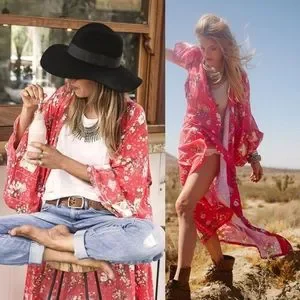 SPELL&THE GYPSY スペルアンドジプシー キモノガウン 羽織り洗える Boho Robes, Dusters & Kimonos – SPELL - USA